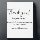 Plaque Photo Thank you for purchase pink family business detail<br><div class="desc">design</div>