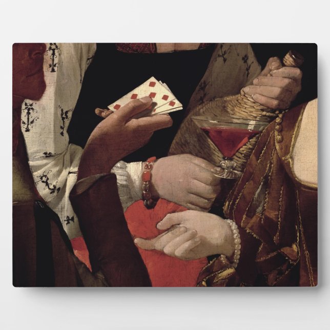 Plaque Photo The Cheat with the Ace of Diamonds (Devant)