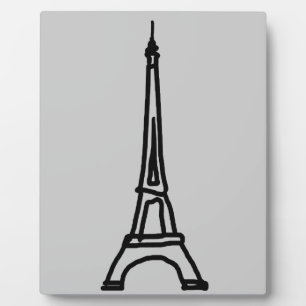 Plaque Photo The Eiffel Tower