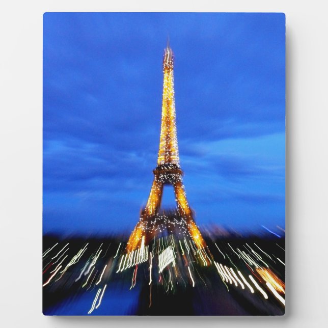 Plaque Photo The Eiffel Tower Paris France (Devant)