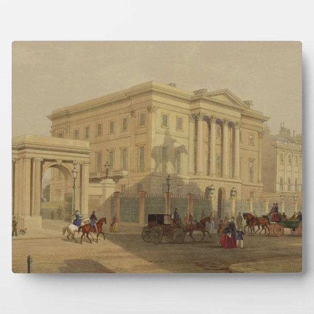 Plaque Photo The Exterior of Apsley House, 1853, by J. Dillon ( (Devant)