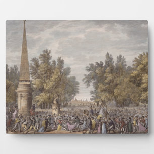 Plaque Photo The Feast of Virgil at Mantua, 24 Vendemiaire, Yea