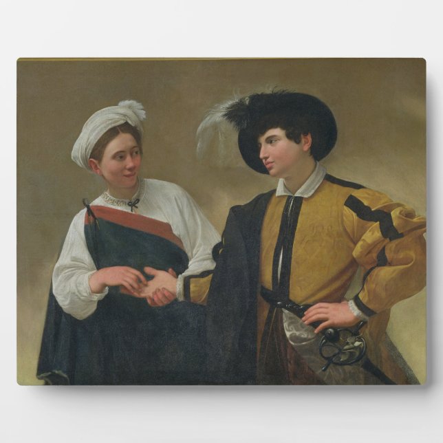 Plaque Photo The Fortune Teller (La Buona Ventura), c.1594 (Devant)