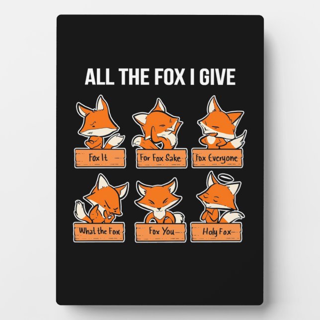 Plaque Photo The Fox I Give (Devant)
