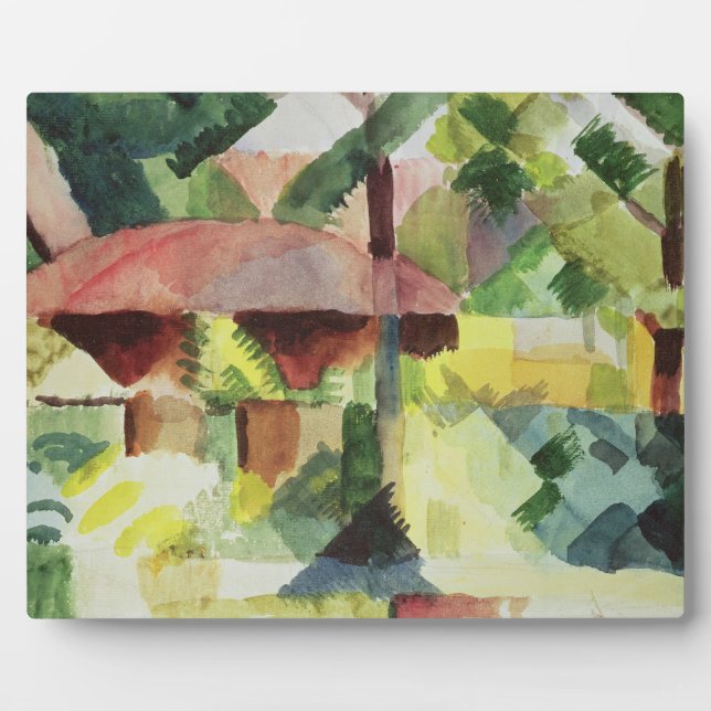 Plaque Photo The Garden, 1914 (avec papier) (Devant)