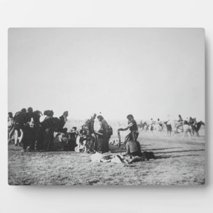 Plaque Photo The Ghost Dance, Dakota du Sud, 1890 (photo b/w)