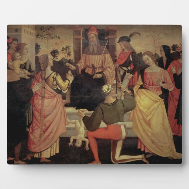 Plaque Photo The Judgement of Solomon (Devant)