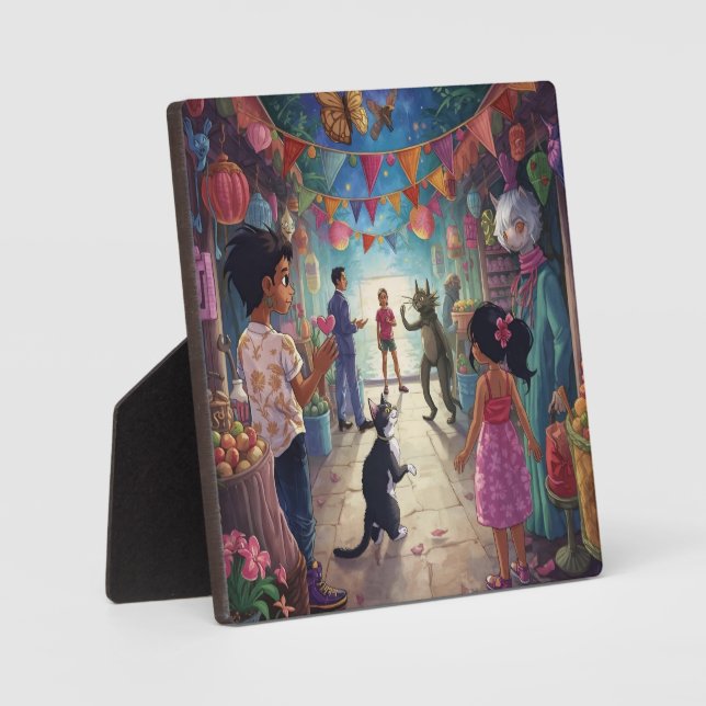 Plaque Photo The Market Between Worlds (Recto)