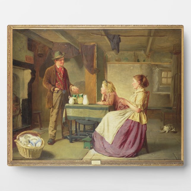 Plaque Photo The Potter, 1876 (huile sur toile) (Devant)