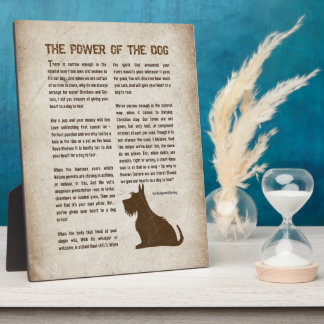 Plaque Photo The Power of the Dog Poem - Rudyard Kipling 