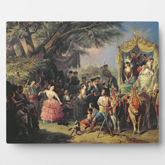 Plaque Photo The Santiponce Fair (Devant)