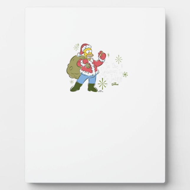 Plaque Photo The Simpsons Christmas Tis The Jelly Season (Devant)