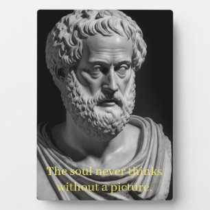 Plaque Photo The soul never thinks without a picture