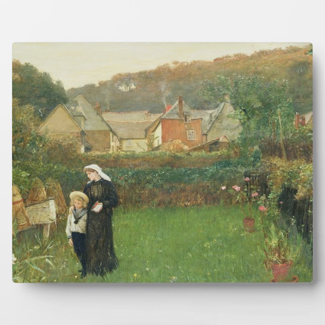 Plaque Photo The Widow, 1895 (oil on canvas) (Devant)
