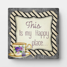 "This is My Happy Place" affiche de motivation rét