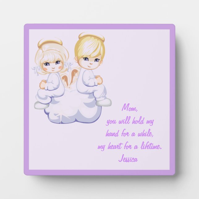 Plaque Photo Tiens ma main - (Devant)