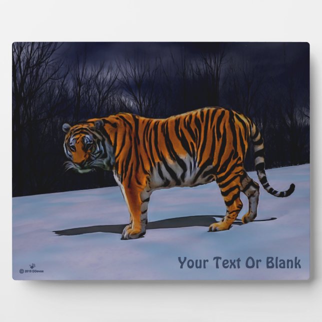 Plaque Photo Tigre de Sibérie (Devant)