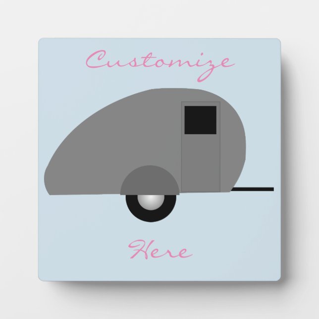 Plaque Photo Tiny Teardrop Trailer Thunder_Cove (Devant)
