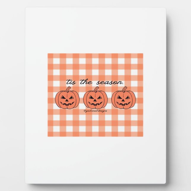 Plaque Photo Tis The Season Classic Funny Design (Devant)