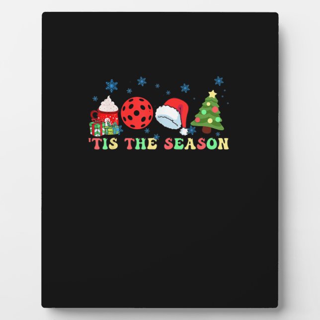 Plaque Photo Tis The Season For Pickleball Iii Modern Aesthetic (Devant)