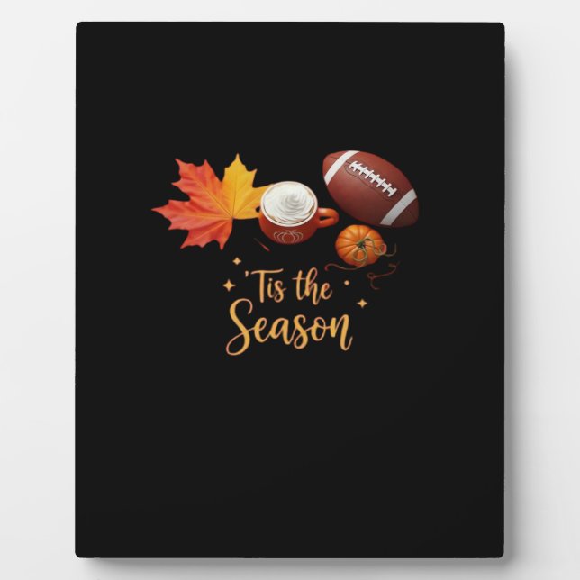 Plaque Photo Tis The Season Halloween Retro Design (Devant)