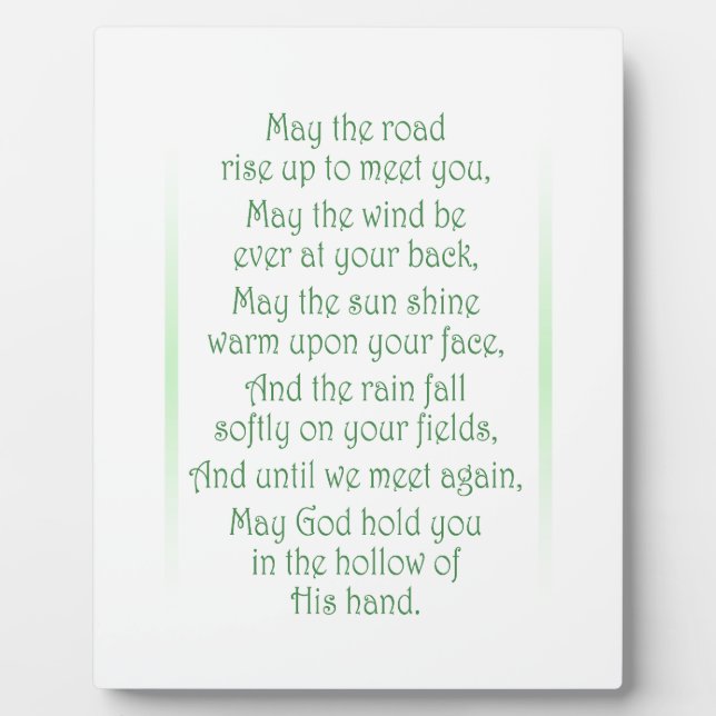 Plaque Photo Toast irlandais (Devant)