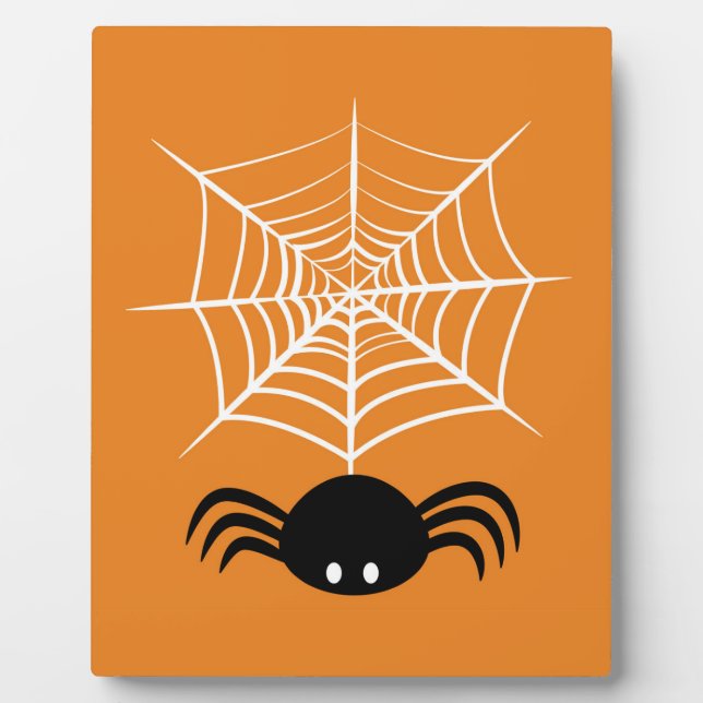 Plaque Photo Toile d'araignée Halloween  (Devant)