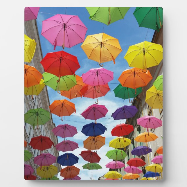 Plaque Photo Toit de parapluies (Devant)