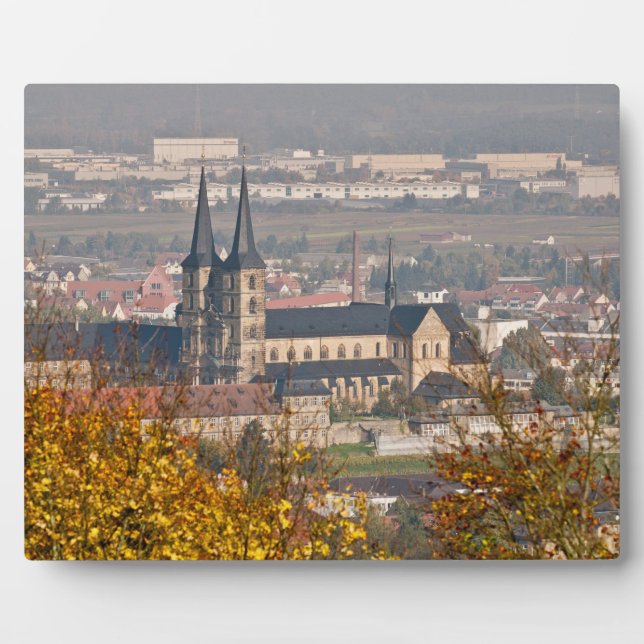 Plaque Photo Toits de Bamberg, Allemagne (Devant)