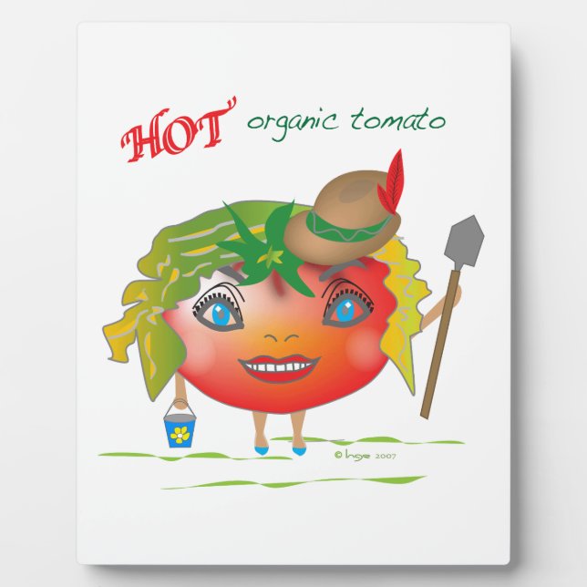Plaque Photo Tomate biologique chaude (Devant)