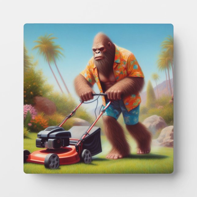 Plaque Photo Tonte de Bigfoot (Devant)