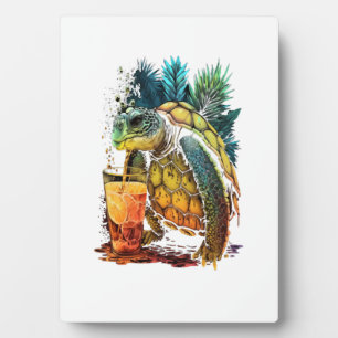 Plaque Photo Tortue Tortues de mer hawaïennes Pineapple Aloha C