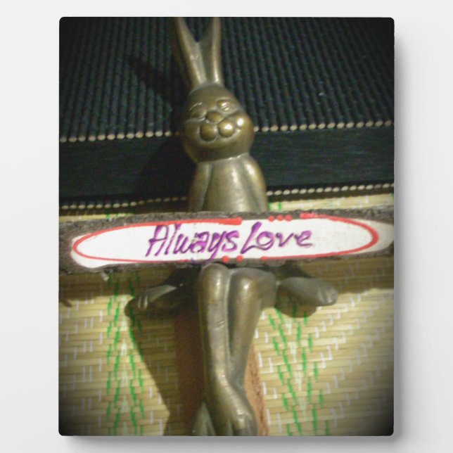 Plaque Photo Toujours Aimer Inspirational Rabbit Art Design d'i (Devant)