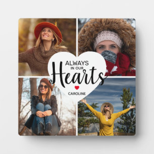 Plaque Photo Toujours dans nos coeurs Collage photo Memorial