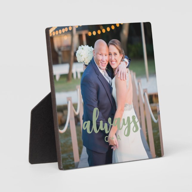 Plaque Photo Toujours Superposition de Script Photo de Couple P (Recto)
