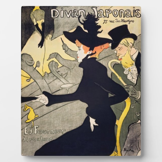 Plaque Photo Toulouse-Lautrec - Divan Japonais (Devant)
