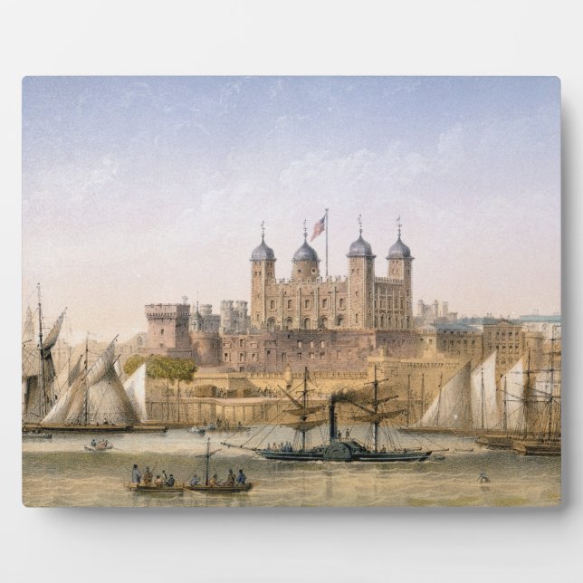 Plaque Photo Tour de Londres, c.1862 (colour litho) (Devant)