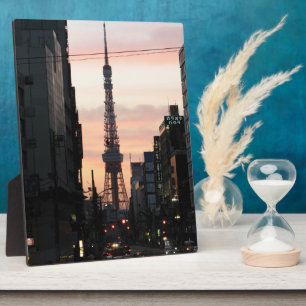Plaque Photo Tour de Tokyo Sunrise 東 京 タ ワ ー 出 日 の