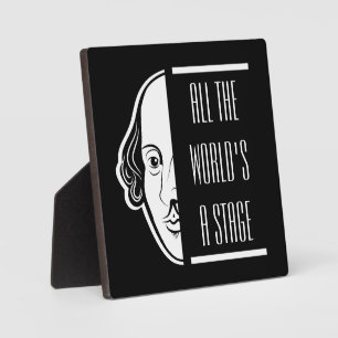 Plaque Photo Tous les Mondes d'A Stage Shakespeare Citer Thespi