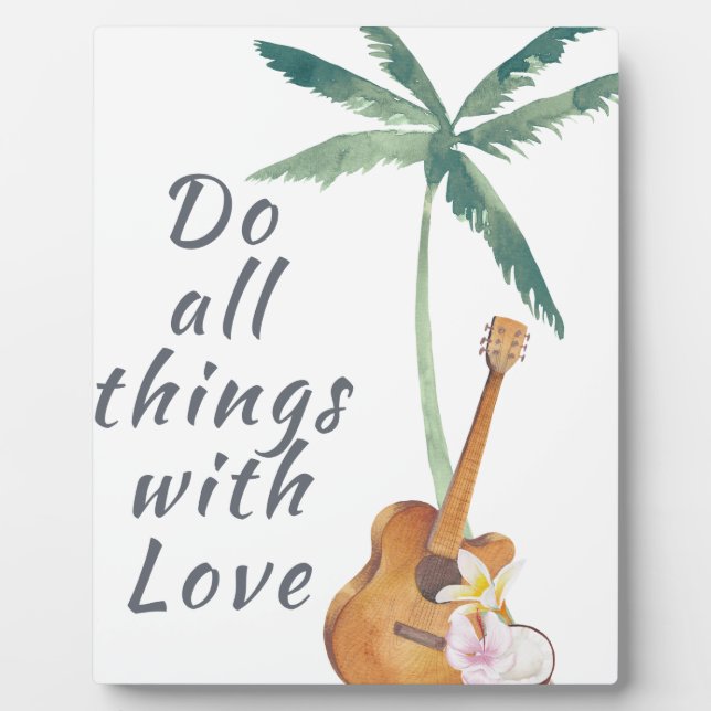 Plaque Photo Tous les Things With Love Tropical (Devant)