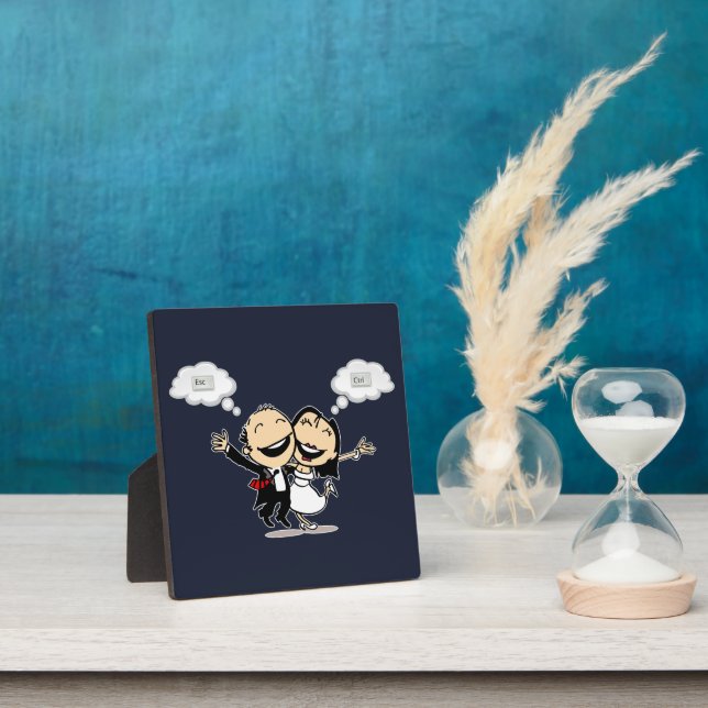 Plaque Photo Tout juste mariés (Insitu)