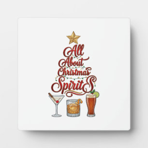 Plaque Photo Tout sur les cocktails de Noël Esprits Whiskey Sta