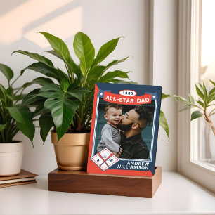 Plaque Photo Toutes les cartes de base-ball personnalisées Star