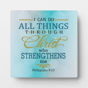 Plaque Photo Toutes les choses par le Christ