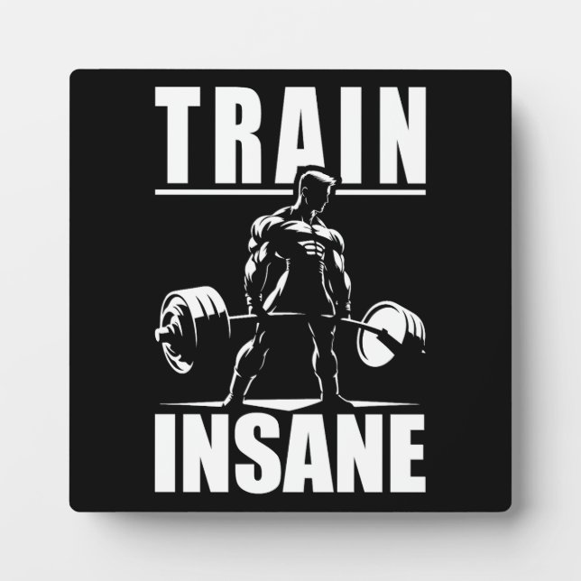 Plaque Photo Train fou - Gymnase Motivationnelle, Fitness d'ent (Devant)