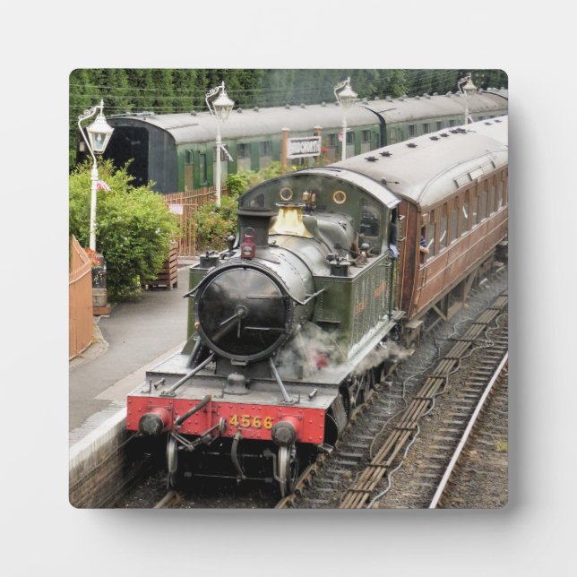 PLAQUE PHOTO TRAINS À VAPEUR (Devant)