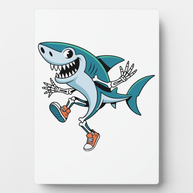 Plaque Photo Tralalero Tralala SkeleBoo Halloween Conception (Devant)