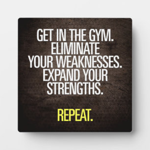 Plaque Photo Travail F#cking Harder - Motivation de l'entraînem