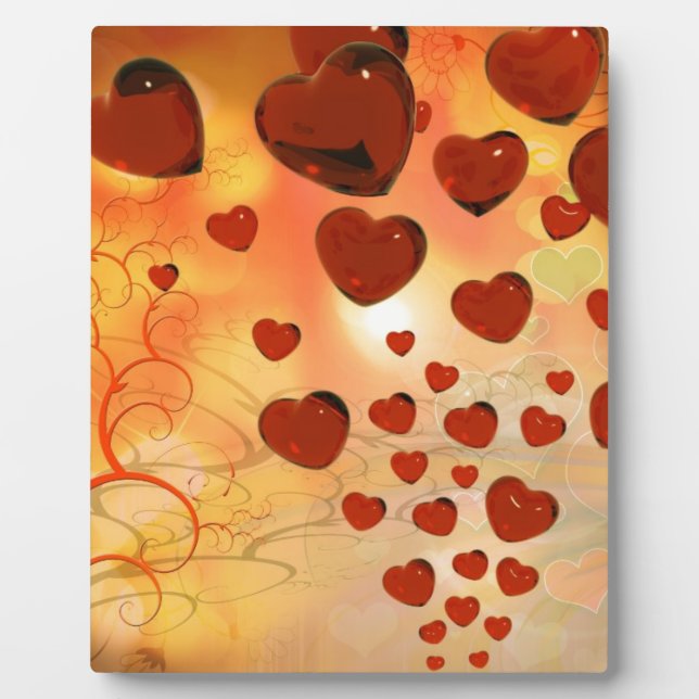 Plaque Photo Trending love coeurs, accessoires. Saint Valentin (Devant)