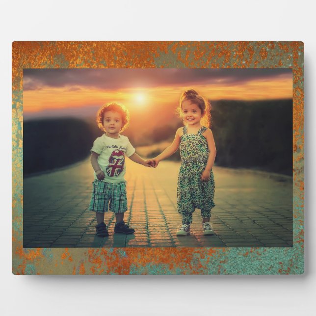 Plaque Photo Trendy Rich Copper Patina Metallic (Devant)